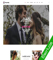 免费甜蜜婚礼活动主题网页设计作业成品