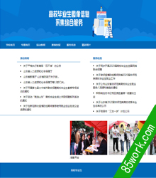 高校毕业生网页设计作业成品