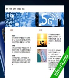 5G手机网页设计作业成品