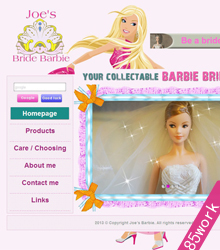 barbie电子商务学生网页设计制作作业
