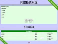 asp access投票系统动态网站作业成品