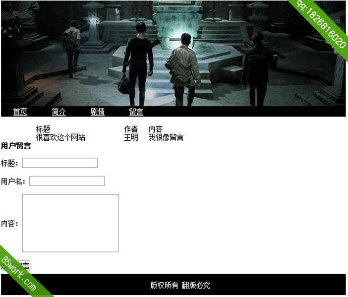 盗墓笔记电视剧asp.net动态网站设计作业